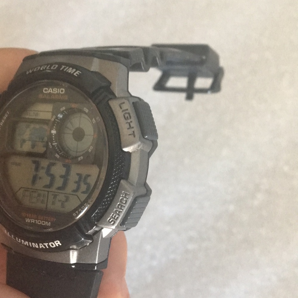 Casio World Time Illuminator Black Watch - image 4